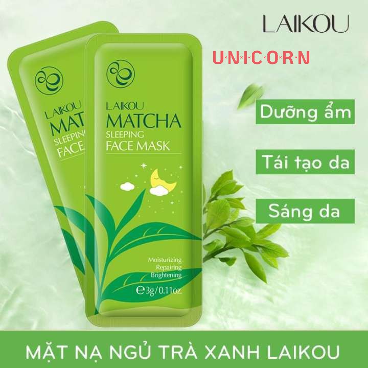 Combo 4 miếng Mặt Nạ Ngủ Trà Xanh / Hoa Đào Laikou | BigBuy360 - bigbuy360.vn
