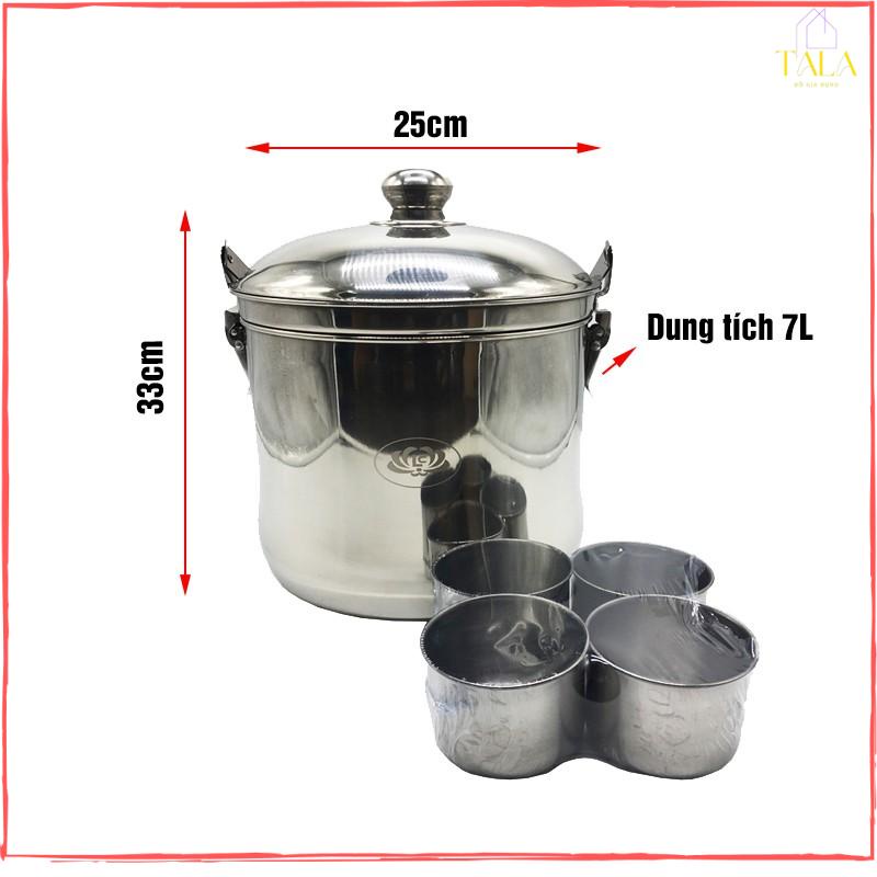 Nồi Ủ Giữ Nhiệt Chân Không 7 Lít Hoàng Gia- Nồi Ủ (Nấu Chậm) Đa Năng Bằng Inox SU304 - Đun Các Loại Bếp Trừ Bếp Từ