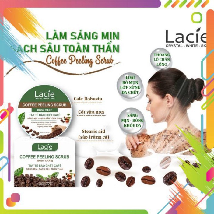 Kem Tẩy Tế Bào Chết Lacie COFFEE PEELING SCRUB