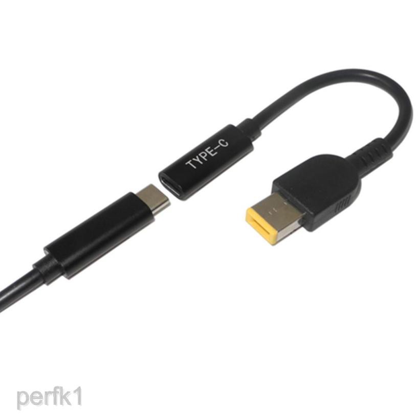 Cáp sạc truyền dữ liệu chuyển đổi đầu USB Type-C sang đầu vuông chuyên dụng cho Lenovo