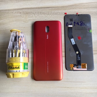 Combo Bộ Vỏ Sườn + Màn Hình Redmi 8A Zin Hàng Cao Cấp (Tặng bộ vít đa năng)