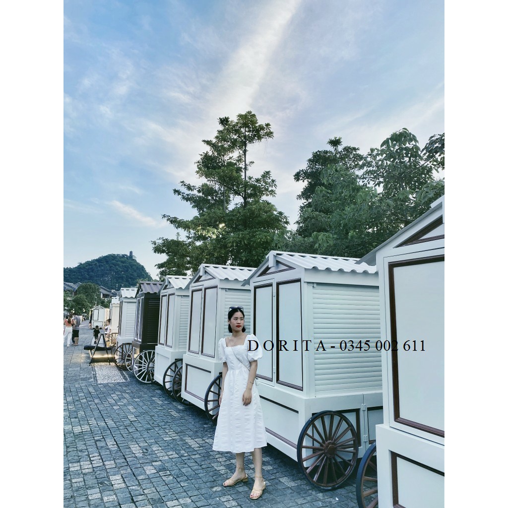 [Ảnh thật/Video] Váy babydoll trắng - Đầm trắng dáng dài - Dorita Boutique | BigBuy360 - bigbuy360.vn