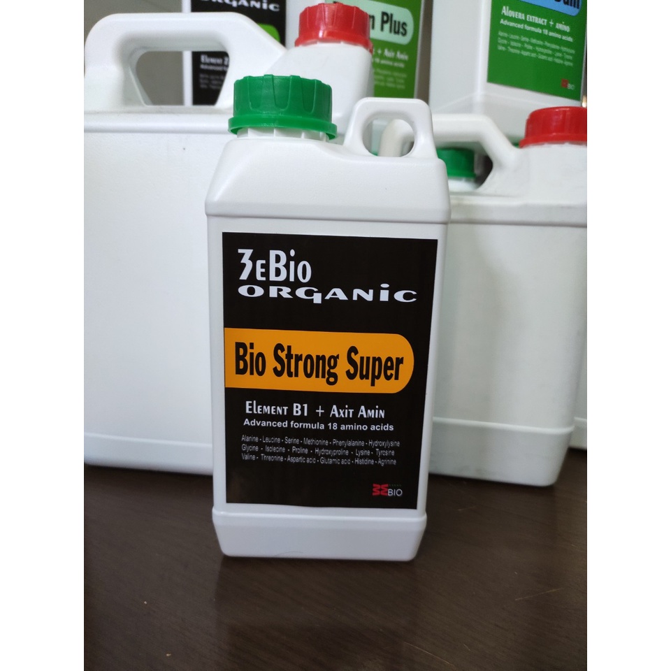 BIO STRONG SUPER CHAI 1 LÍT - phân bón sinh học giải độc cây - ra rễ, bật chồi - phục hồi cây suy - phân hữu cơ sinh học