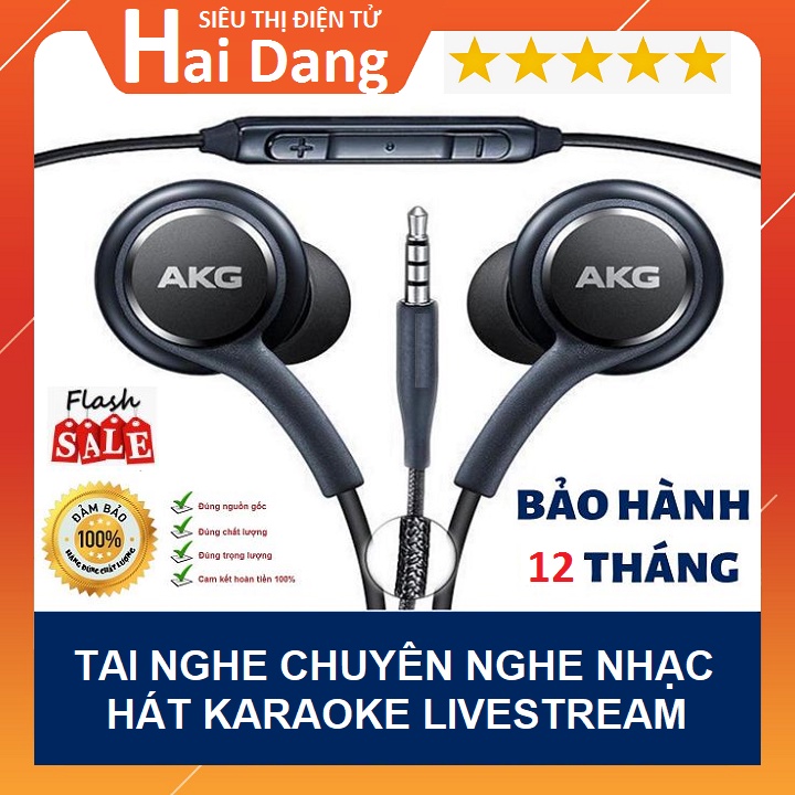Tai Nghe Nhét Tai,Tặng Kèm 4 Núm Cao Su Lót Tai - Chuyên Nghe Nhạc - Hát Karaoke Livestream