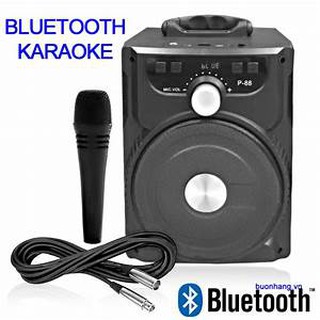 Loa bluetooth p88,p89, tặng kèm mic karaoke gọn nhẹ