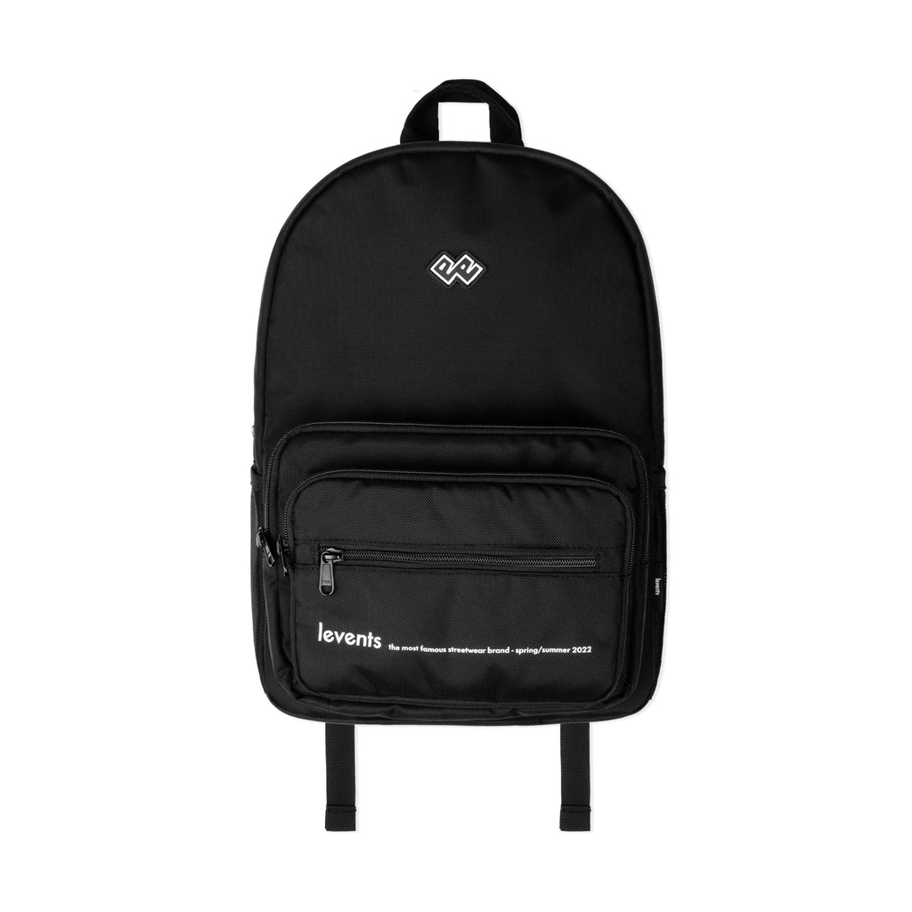 Balo LEVENTS Basic - Double &quot;E&quot; BACKPACK/BLACK (Sản phẩm tặng kèm bao đựng)