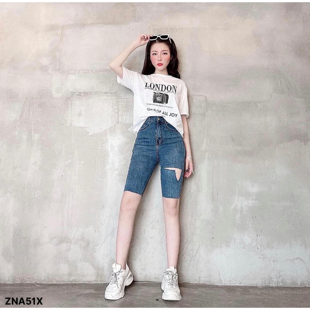 (MẪU MỚI-FREESHIP) QUẦN JEAN NGỐ ÔM RÁCH BÊN❤️CHIBEST_ZNA51