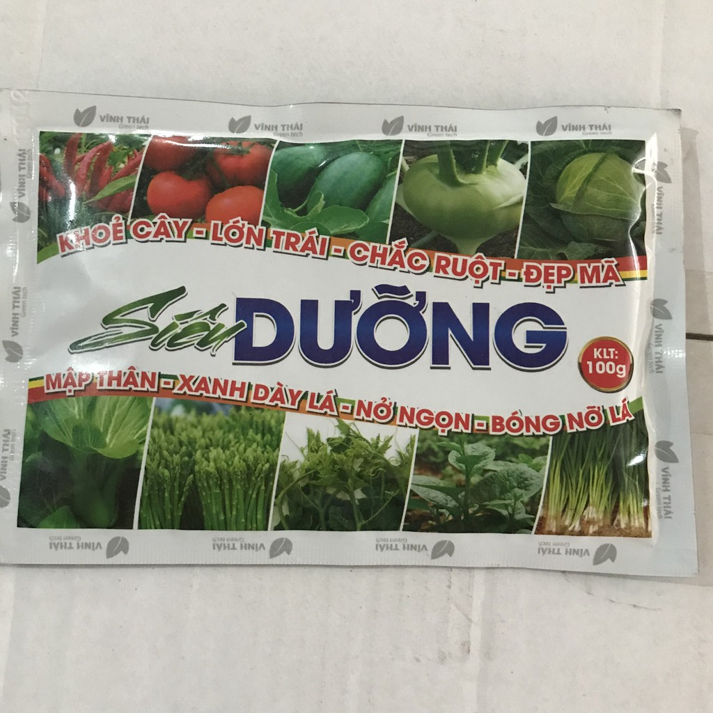 Phân Siêu Dưỡng Đạm Magie tăng xanh dày lá, bóng sáng lá, dưỡng Rau Ăn Lá, Măng Tây, rau thơm gói 100g