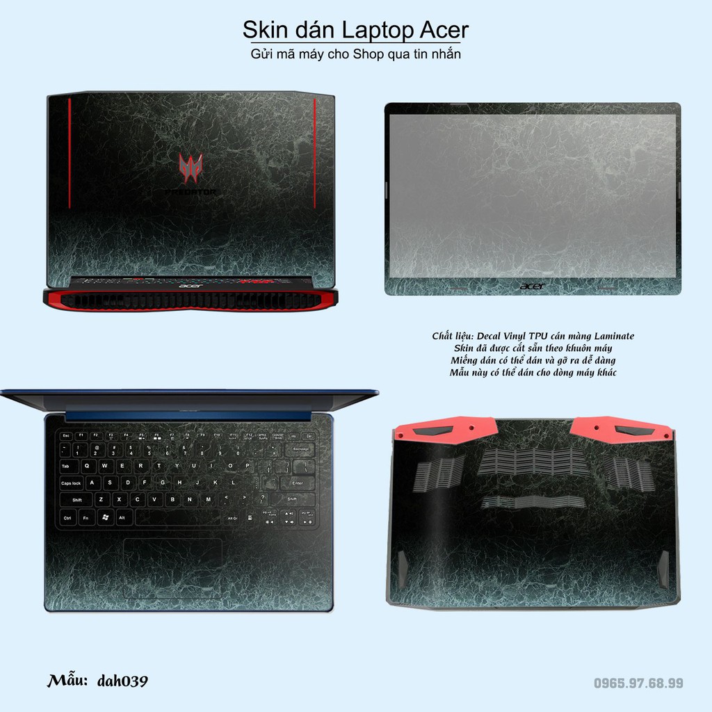 Skin dán Laptop Acer in hình vân đá _nhiều mẫu 3 (inbox mã máy cho Shop)