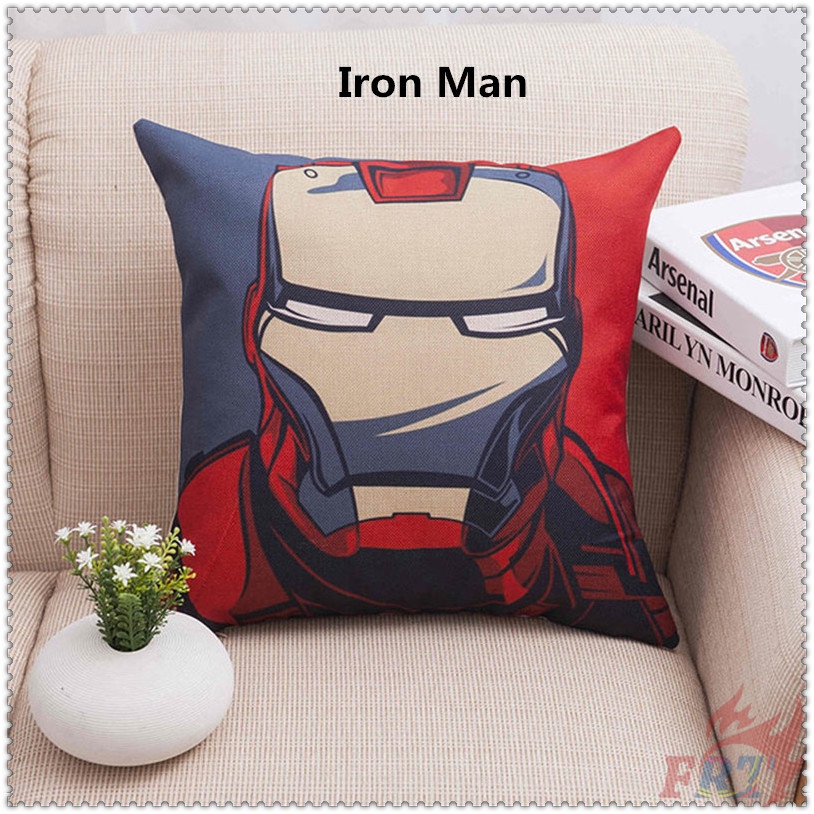 ▶ Marvel &amp; DC - Super Heroes Cushion Cover ◀ 1Pc Superhero Pillow Cover Cushion Case Pillow Case
