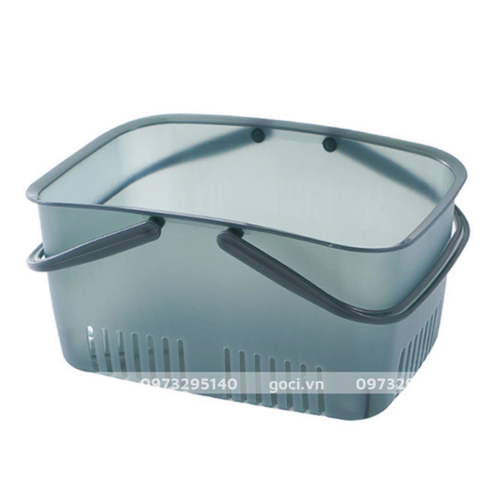 Giỏ nhựa đựng đồ đa năng có tay cầm quai xách thoáng khí tiện lợi cao cấp