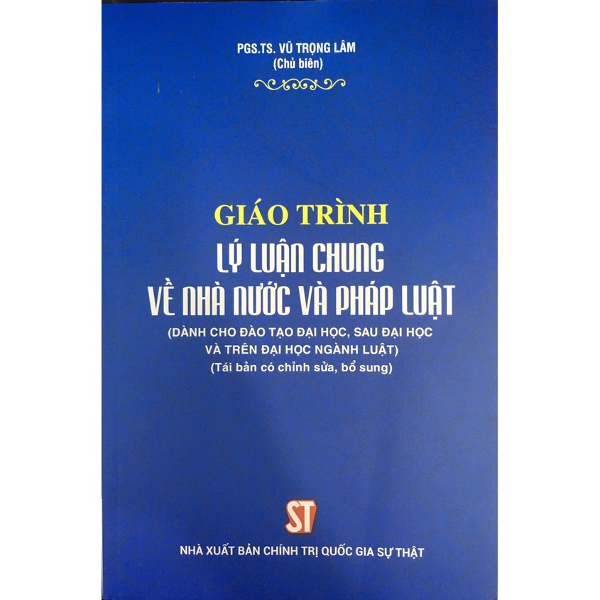 [Sách] Giáo trình lý luận chung về nhà nước và pháp luật 