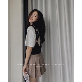 Áo gile len ĐEN TRÁM BE dáng ngắn ( Ảnh thật )