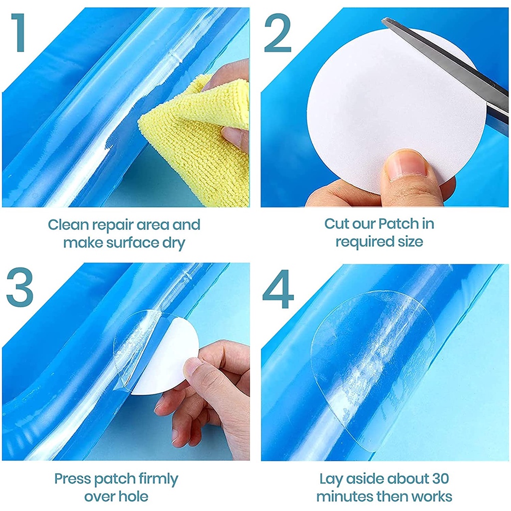 Bộ 30 Miếng Dán Sửa Phao Bơi Chống Thấm Nước Tiện Dụng