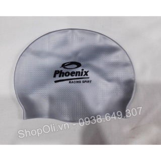 Nón bơi, mũ bơi phoenix pn50 xịn, xám