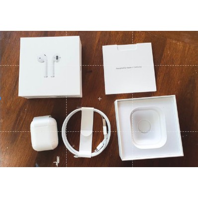 🚨SIÊU HOT🚨 Tai nghe AirPods 2 Bluetooth [Đổi Tên - Định Vị ] , Cảm biến tháo tai dừng nhạc