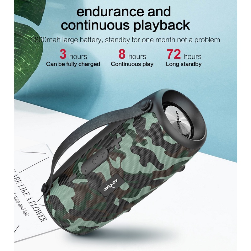 Loa Bluetooth Zealot Không Dây Âm Siêu Trầm Chất Lượng Cao