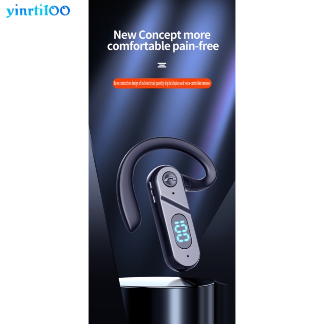 Tai Nghe Bluetooth 5.2 Yinrti100 V28 Kỹ Thuật Số Có Màn Hình Hiển Thị