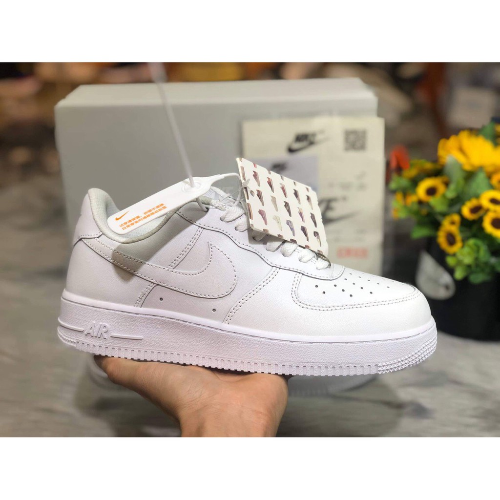 Giày AF1 chất liệu da miếng kiểu dáng Sneaker phối đồ trẻ trung năng động