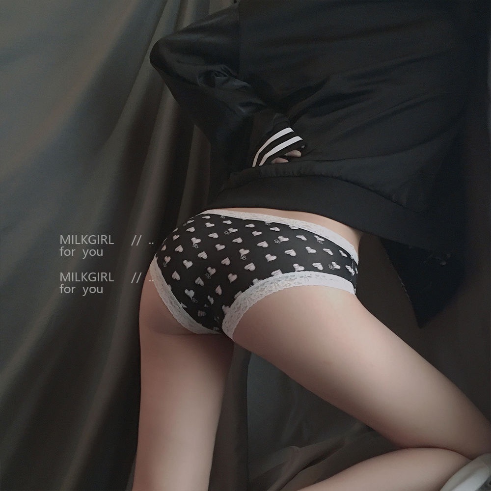 Quần Lót Lụa Lạnh Không Đường May Lưng Vừa Đính Nơ Dễ Thương Thoáng Khí Cho Nữ