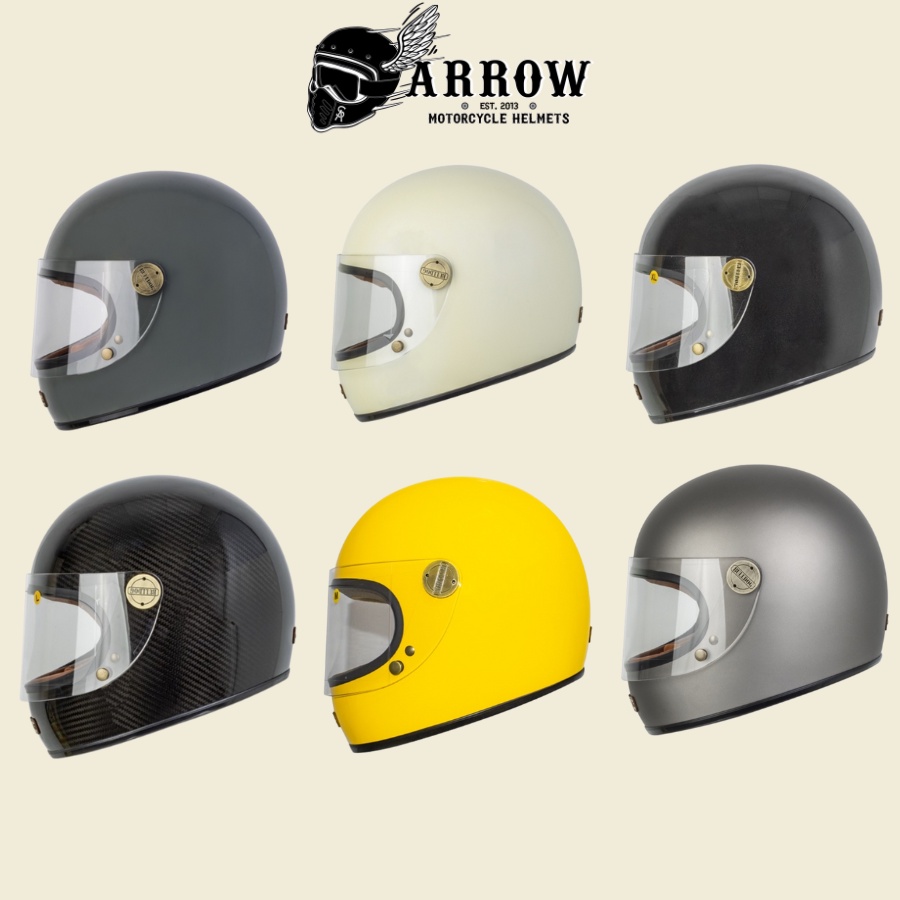 Mũ bảo hiểm Bulldog Clasico II sợi thủy tinh nón bảo hiểm ff chất lượng cao Arrow