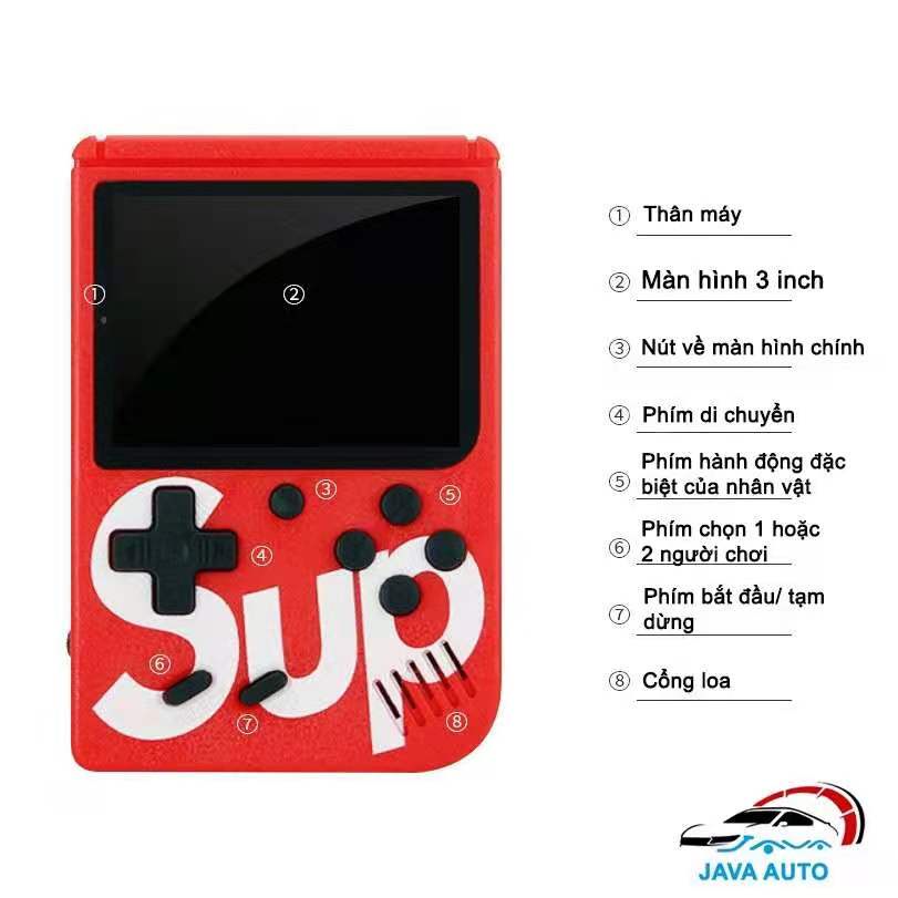 Máy Chơi Game SUP 400 trò chơi , SUP400 Cầm Tay G1 Plus 400 In 1 - HƠN 400 TRÒ CHƠI - 400 in 1