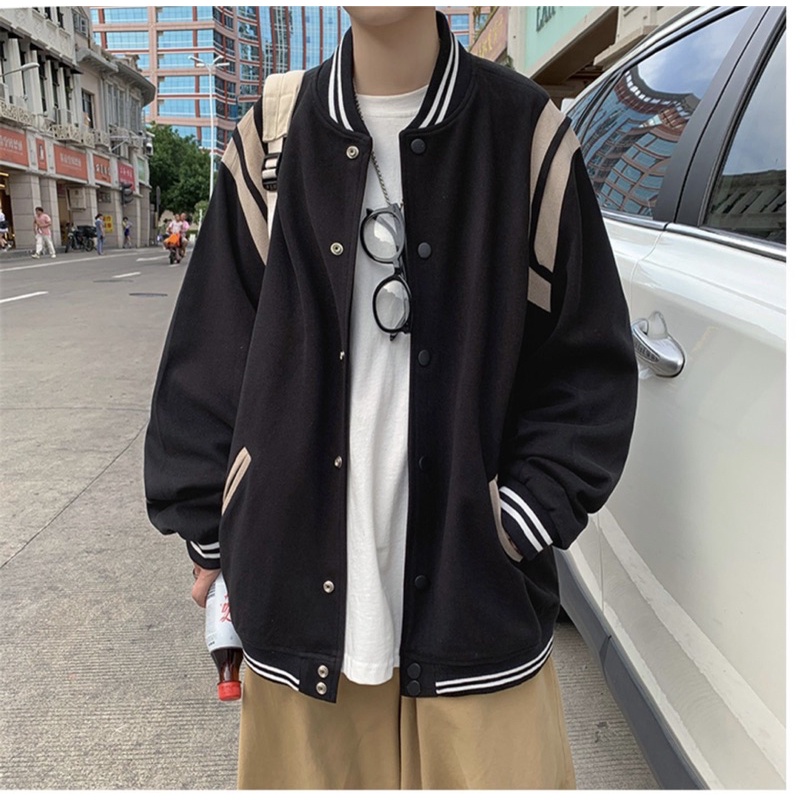 Áo khoác Bomber nam chất nỉ dạ siêu dày - Mẫu Độc nhất chỉ có ở DH ạ - style hàn quốc hottrend 2022-B1