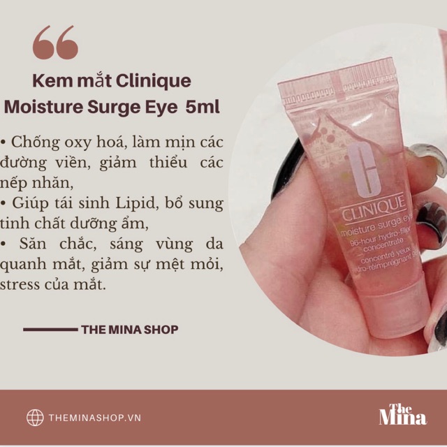 Kem mắt Clinique Moisture Surge Eye minisize 5ml