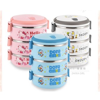 HỘP CƠM 3 TẦNG KITTY DOREMON