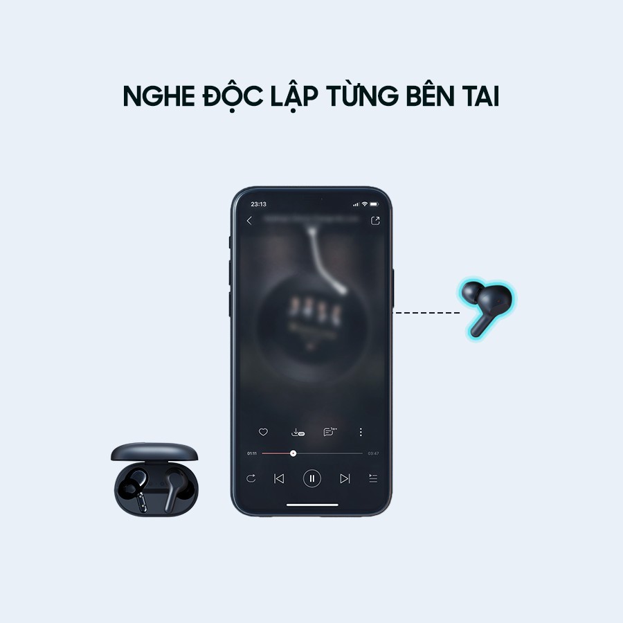 Tai Nghe TWS AUKEY EP-T25, BT 5.0, Pin Tới 25H, Cảm Ứng, Chống Nước IPX5, Độc Lập 2 Tai - Hàng Chính Hãng