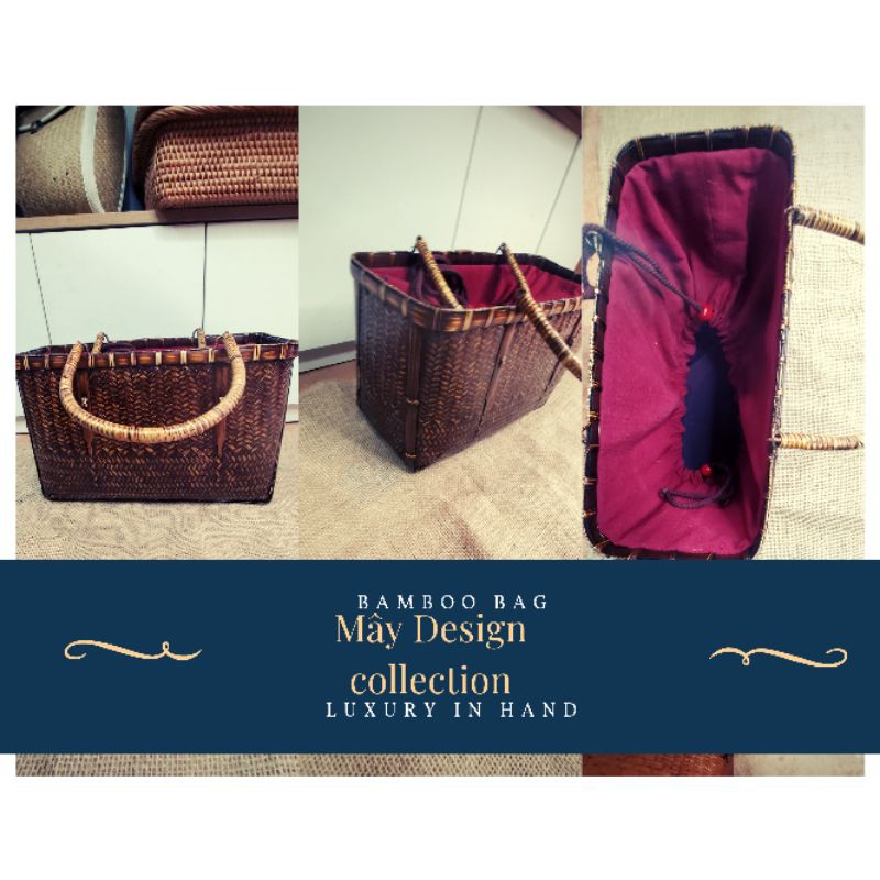 Túi tre vải nhung