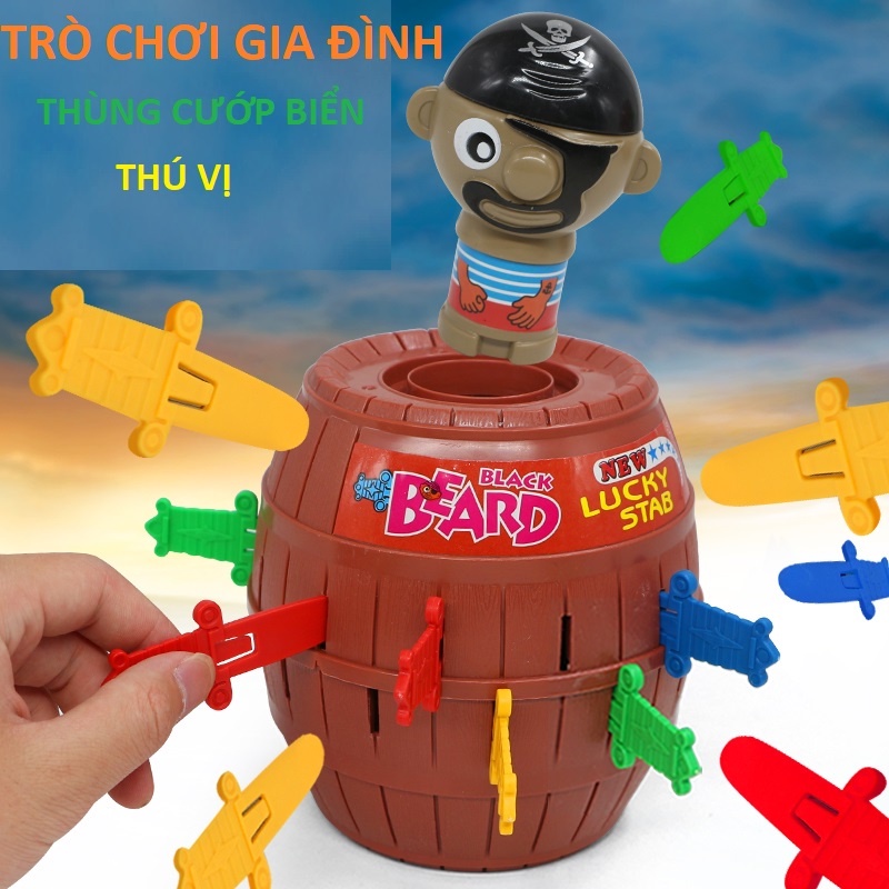 Đồ chơi cho bé, đồ chơi đâm hải tặc  thùng cướp biển thú vị