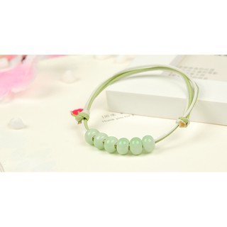 vòng tay gốm sứ xanh nhạt
