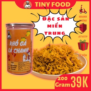 Khô gà lá chanh cay,gà khô lá chanh 100g,200g,Tiny Food đồ ăn vặt Đà Nẵng
