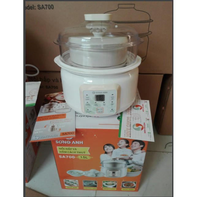 Nồi hầm chưng cách thủy Song Anh- SA700-1.5L