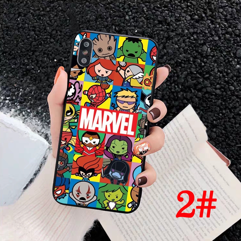 Ốp Lưng Tpu Mềm In Logo Truyện Tranh Marvel Cho Iphone X Xs Max Xr 7 8 Plus 6 6s 5 5s Se