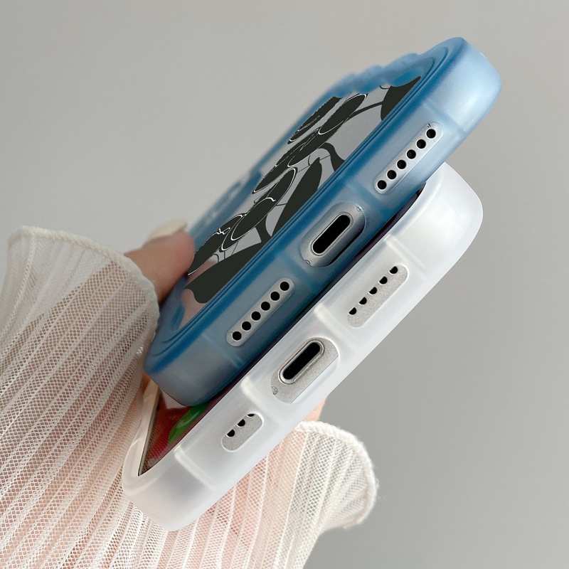 Suntaiho ốp lưng iphone Ốp điện thoại mềm trong suốt in hình hoa tulip thích hợp cho iPhone 11 11 Pro 13 12 Pro Max X XS Max XR 7