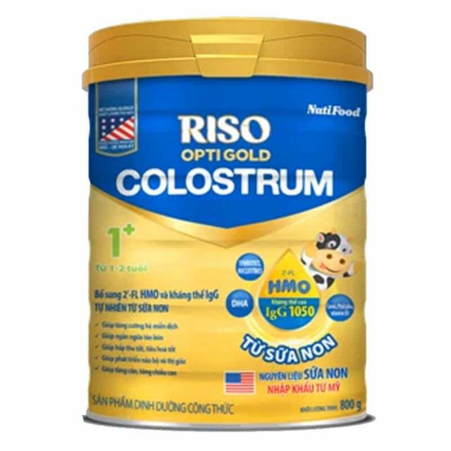 Sữa Riso Colostrum 1+ IgG HMO 80O( 1-2 tuổi)