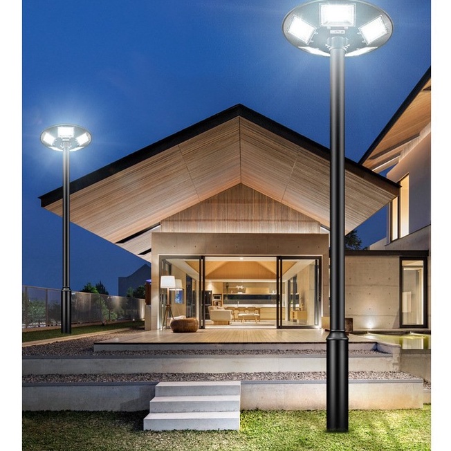 Đèn năng lượng mặt trời đĩa bay UFO công suất 300W, Đèn chiếu sáng sân vườn UFO 200W, Bảo hành 2 năm tiêu chuẩn IP67