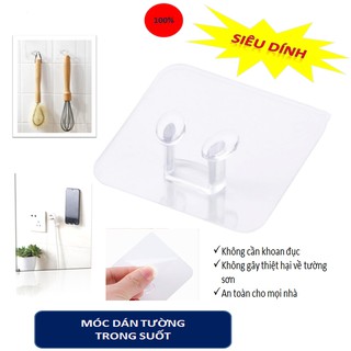 Miếng dán trong suốt đa năng thay thế kệ dán tường, nhà tắm, nhà bếp, treo đầu dây cắm điện - buyone - PK134