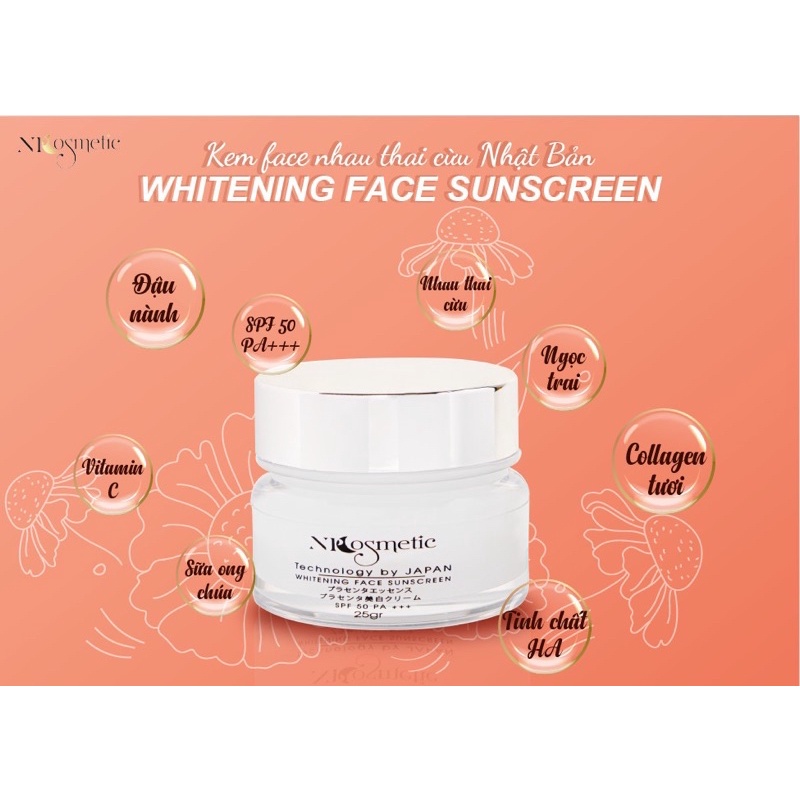 KEM FACE NHAU THAI CỪU NHẬT , Dưỡng Trắng , Ngừa Mụn , Mờ Thâm Nám Tàn Nhang