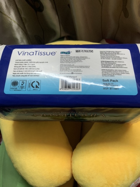 Khăn giấy rút Vina tissue 280 tờ