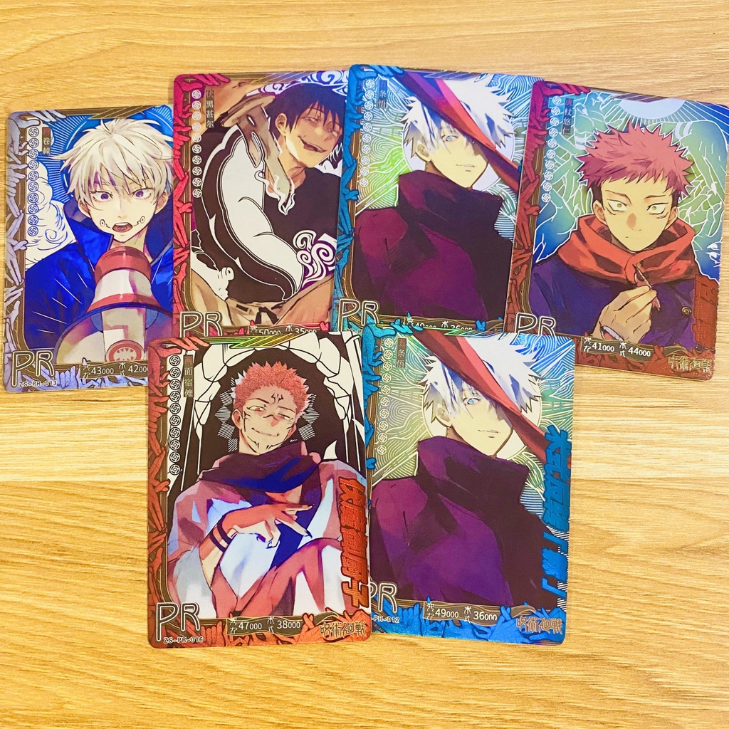 1 Card JUJUTSU KAISEN CHÚ THUẬT HỒI CHIẾN hologram thẻ bo góc cao cấp anime chibi
