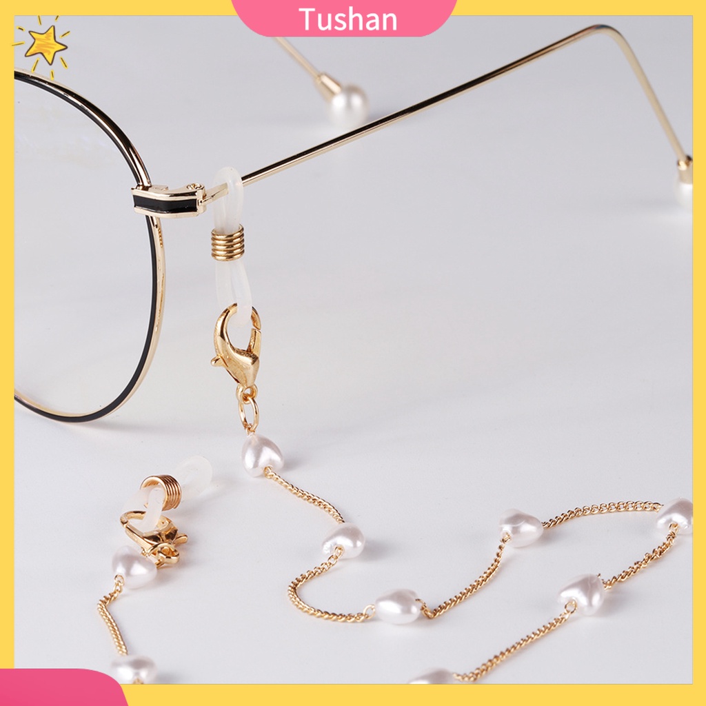 Dây xích gắn mắt kính xâu hạt cườm trang trí đẹp mắt chống mòn tiện lợi dùng trong các bữa tiệc