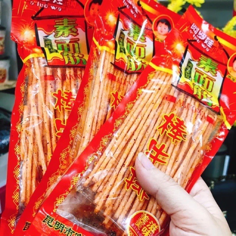 [Mã 154FMCGSALE giảm 8% đơn 500K] Tăm Cay Que Cay Tẩm Vị Ăn Liền 80 gr SẴN Que Cay Ăn Vặt Tuổi Thơ - Việt Trung Quán