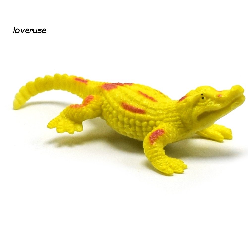 Set 12 mô hình cá sấu đồ chơi bằng nhựa PVC cho bé