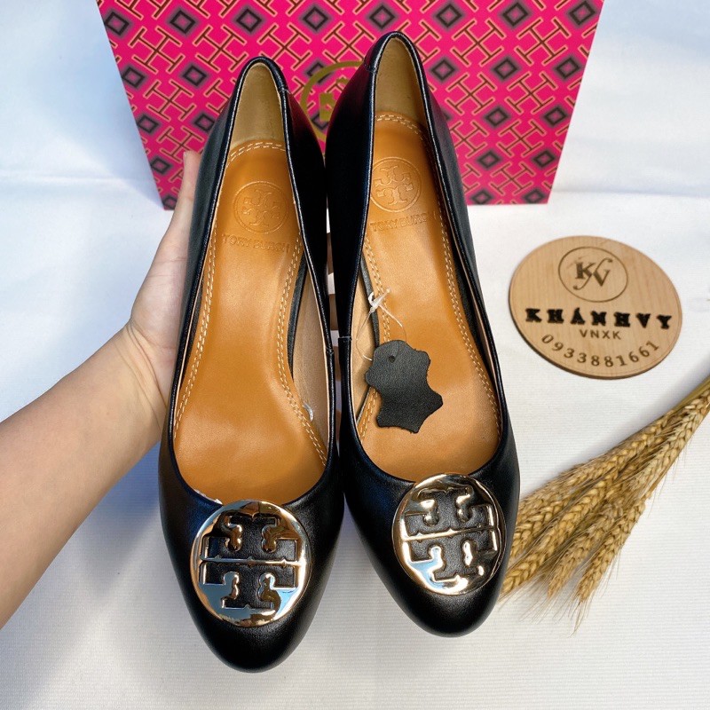 ‼️Rẻ nhất Shopee‼️Giày cao gót TB multi logo wedge | BigBuy360 - bigbuy360.vn