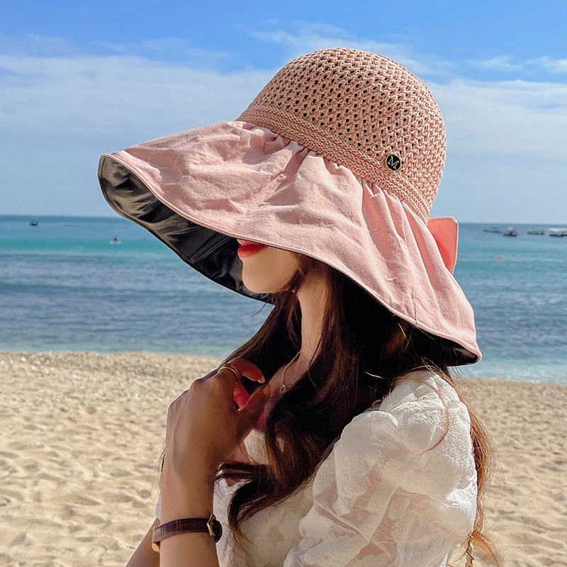 Nón Tai Bèo Che Nắng Vành Rộng Hở Chóp Thời Trang Xuân Hè Cho Nữ