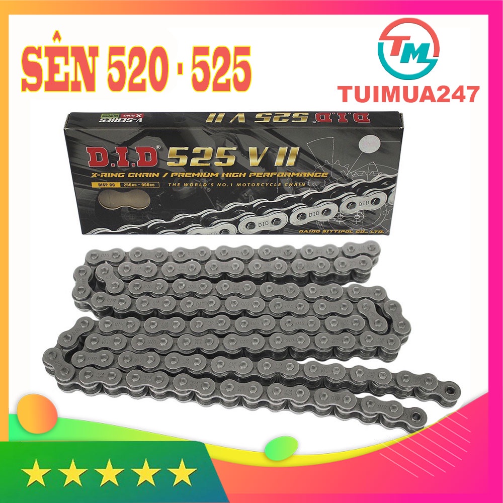 Sên Moto DID O ring - X ring 520VR, 520VPX, 525VII - 120ZB