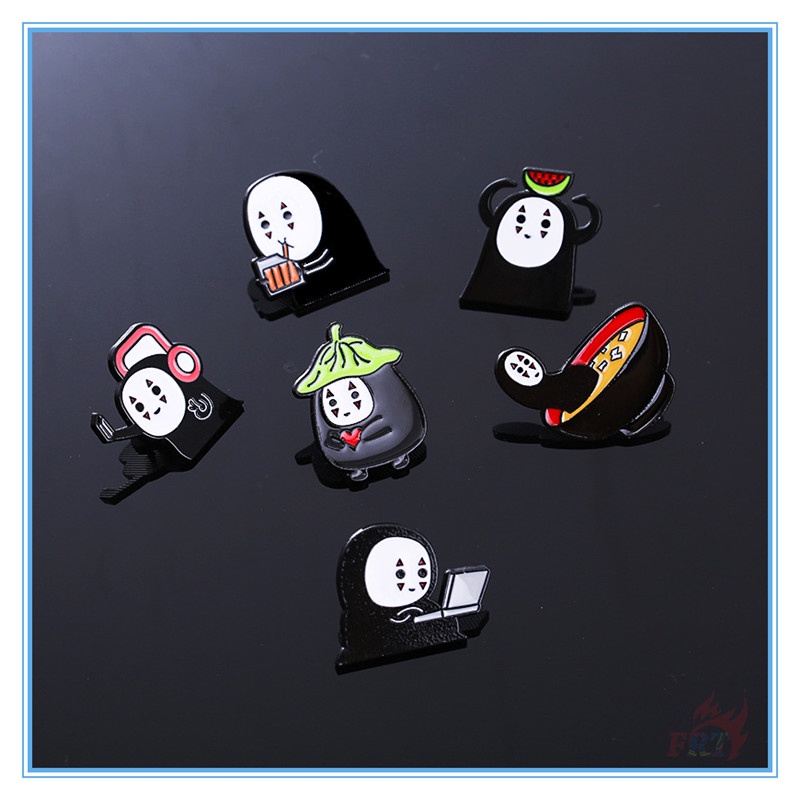 ★ Kuso Ghim Cài Áo Hình Vô Diện Vui Nhộn ★ 1 Huy Hiệu Cài Áo Ba Lô Hình Phim Spirited Away